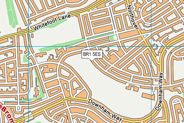 BR1 5ES map - OS VectorMap District (Ordnance Survey)