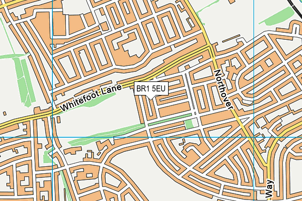 BR1 5EU map - OS VectorMap District (Ordnance Survey)