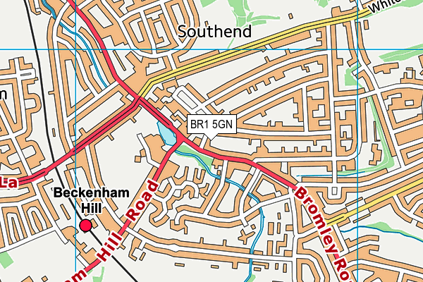 BR1 5GN map - OS VectorMap District (Ordnance Survey)