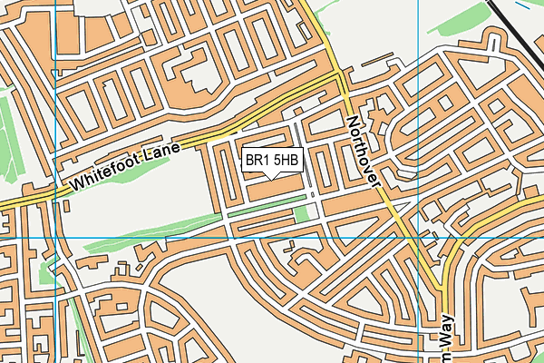 BR1 5HB map - OS VectorMap District (Ordnance Survey)