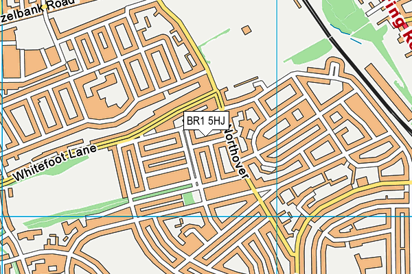 BR1 5HJ map - OS VectorMap District (Ordnance Survey)