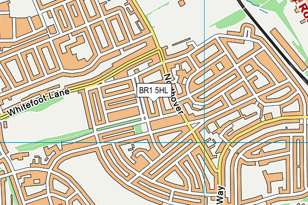 BR1 5HL map - OS VectorMap District (Ordnance Survey)