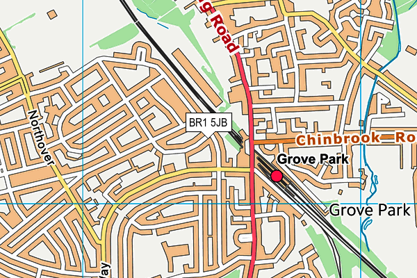 BR1 5JB map - OS VectorMap District (Ordnance Survey)