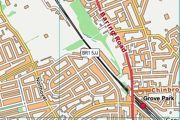 BR1 5JJ map - OS VectorMap District (Ordnance Survey)