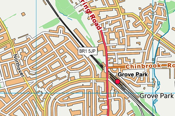 BR1 5JP map - OS VectorMap District (Ordnance Survey)