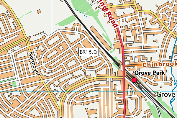 BR1 5JQ map - OS VectorMap District (Ordnance Survey)