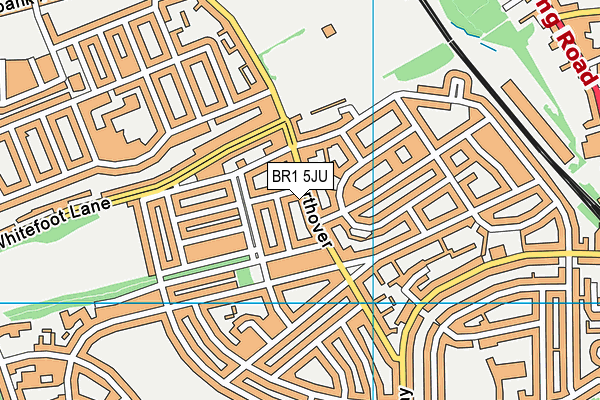 BR1 5JU map - OS VectorMap District (Ordnance Survey)