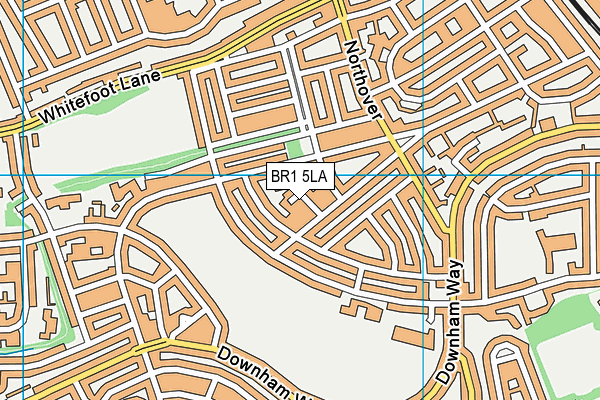BR1 5LA map - OS VectorMap District (Ordnance Survey)