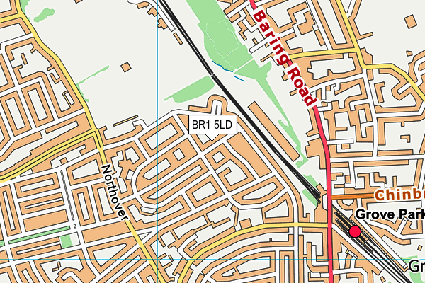 BR1 5LD map - OS VectorMap District (Ordnance Survey)