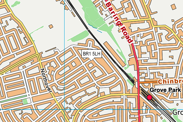 BR1 5LH map - OS VectorMap District (Ordnance Survey)