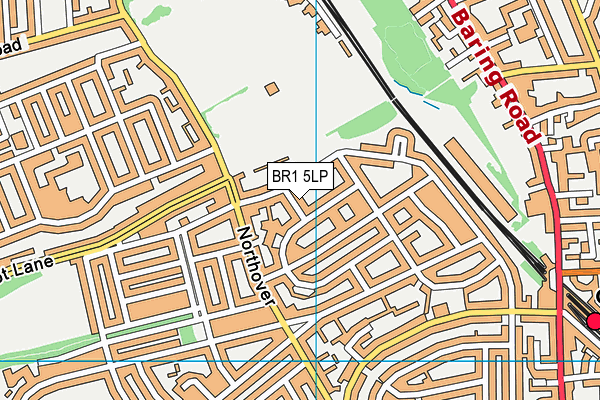 BR1 5LP map - OS VectorMap District (Ordnance Survey)