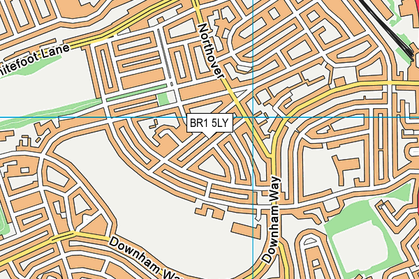 BR1 5LY map - OS VectorMap District (Ordnance Survey)