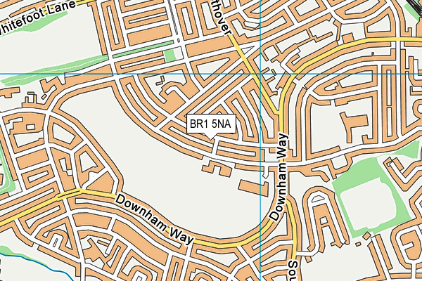 BR1 5NA map - OS VectorMap District (Ordnance Survey)