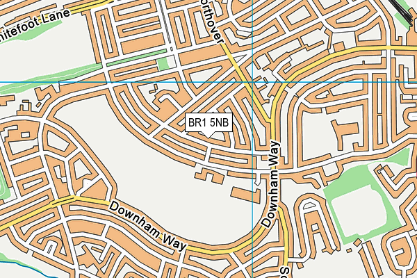 BR1 5NB map - OS VectorMap District (Ordnance Survey)