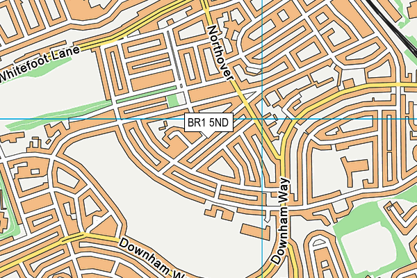 BR1 5ND map - OS VectorMap District (Ordnance Survey)