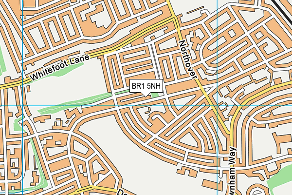 BR1 5NH map - OS VectorMap District (Ordnance Survey)