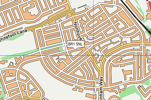 BR1 5NL map - OS VectorMap District (Ordnance Survey)