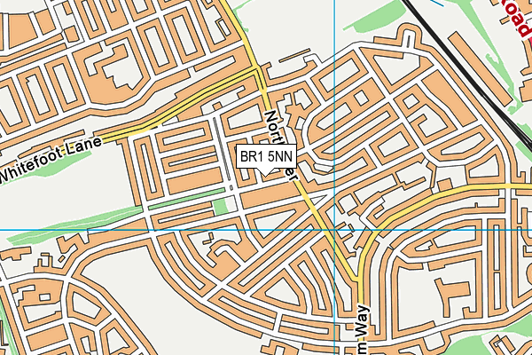 BR1 5NN map - OS VectorMap District (Ordnance Survey)