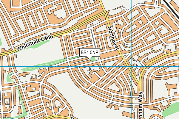 BR1 5NP map - OS VectorMap District (Ordnance Survey)