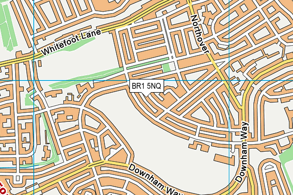 BR1 5NQ map - OS VectorMap District (Ordnance Survey)