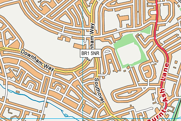 BR1 5NR map - OS VectorMap District (Ordnance Survey)