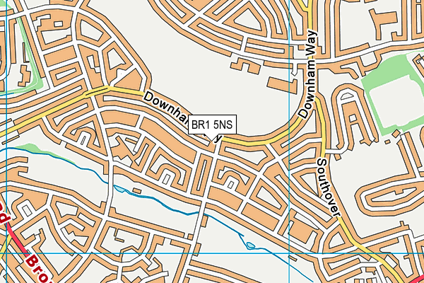 BR1 5NS map - OS VectorMap District (Ordnance Survey)
