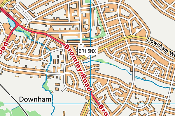 BR1 5NX map - OS VectorMap District (Ordnance Survey)