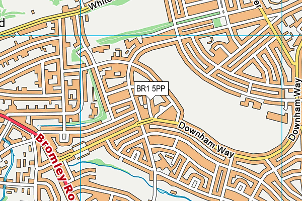 BR1 5PP map - OS VectorMap District (Ordnance Survey)
