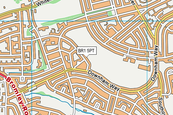 BR1 5PT map - OS VectorMap District (Ordnance Survey)