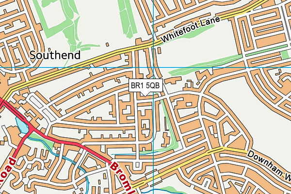 BR1 5QB map - OS VectorMap District (Ordnance Survey)