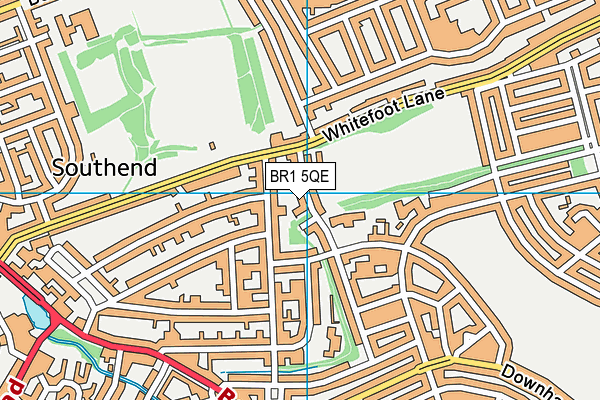 BR1 5QE map - OS VectorMap District (Ordnance Survey)