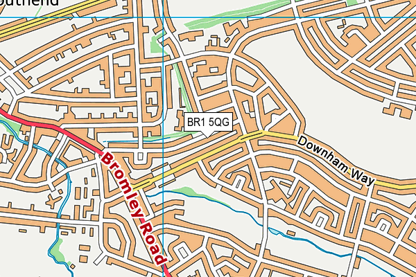 BR1 5QG map - OS VectorMap District (Ordnance Survey)