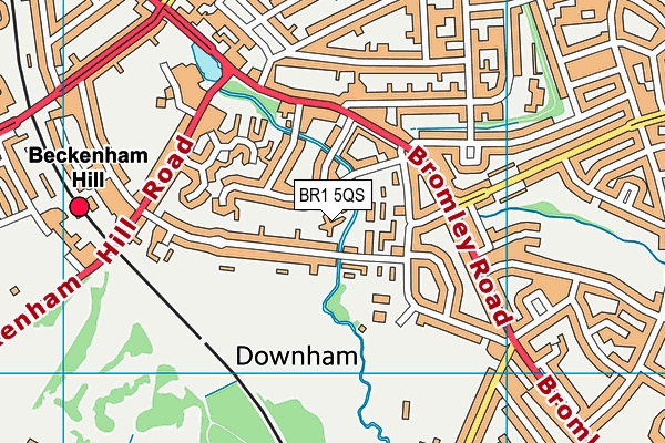 BR1 5QS map - OS VectorMap District (Ordnance Survey)