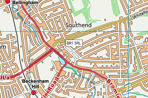 St John Baptist Southend Church of England Primary School map (BR1 5RL) - OS VectorMap District (Ordnance Survey)