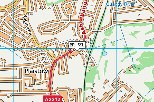 BR1 5SL map - OS VectorMap District (Ordnance Survey)