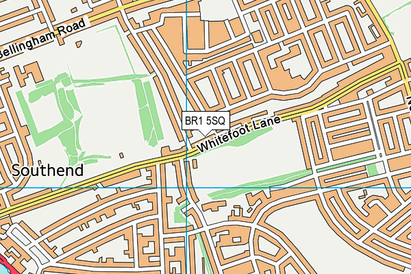 BR1 5SQ map - OS VectorMap District (Ordnance Survey)