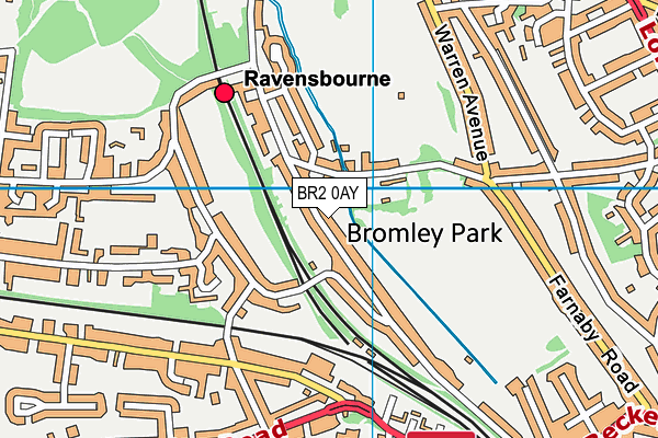 BR2 0AY map - OS VectorMap District (Ordnance Survey)