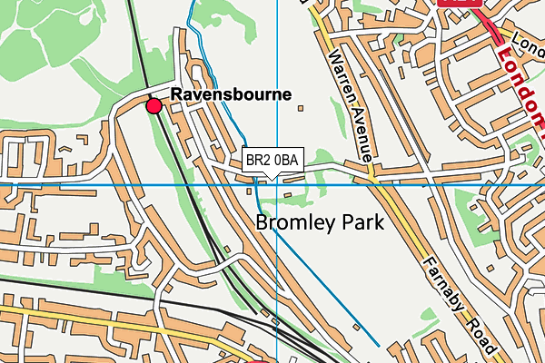 BR2 0BA map - OS VectorMap District (Ordnance Survey)