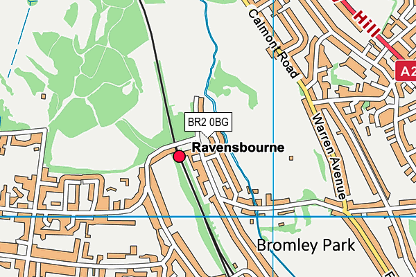 BR2 0BG map - OS VectorMap District (Ordnance Survey)