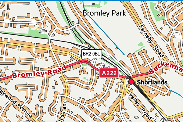 BR2 0BL map - OS VectorMap District (Ordnance Survey)