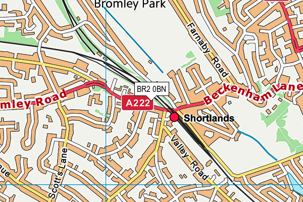 BR2 0BN map - OS VectorMap District (Ordnance Survey)