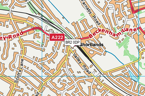 BR2 0DP map - OS VectorMap District (Ordnance Survey)