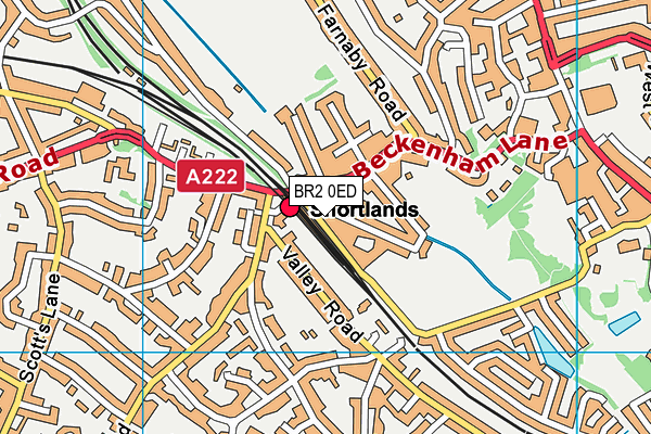 BR2 0ED map - OS VectorMap District (Ordnance Survey)