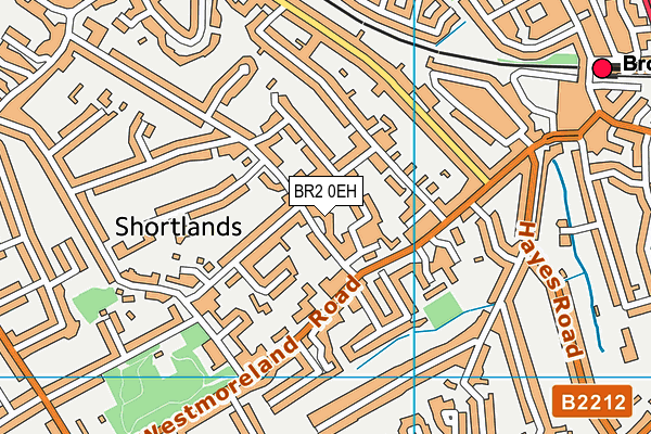 BR2 0EH map - OS VectorMap District (Ordnance Survey)