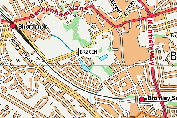 BR2 0EN map - OS VectorMap District (Ordnance Survey)