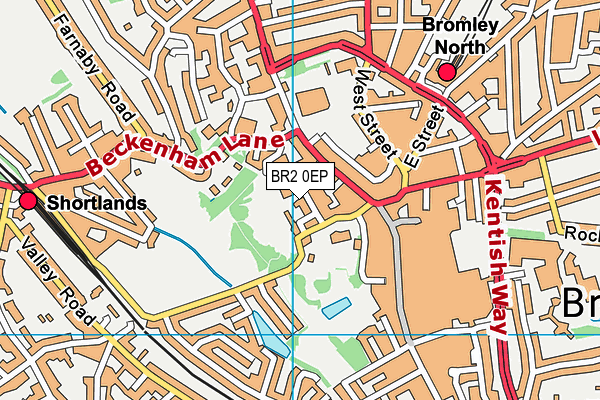 BR2 0EP map - OS VectorMap District (Ordnance Survey)