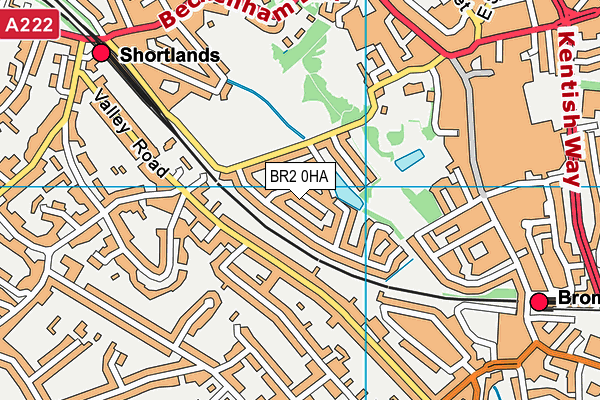 BR2 0HA map - OS VectorMap District (Ordnance Survey)