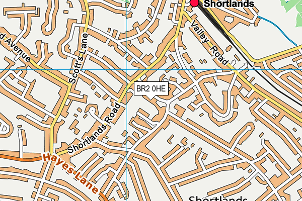 BR2 0HE map - OS VectorMap District (Ordnance Survey)