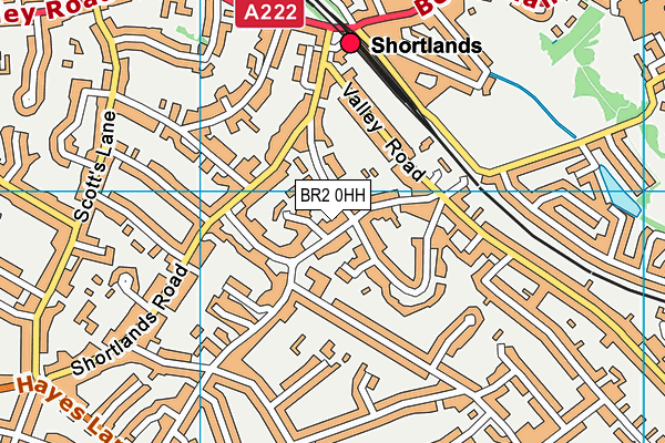 BR2 0HH map - OS VectorMap District (Ordnance Survey)