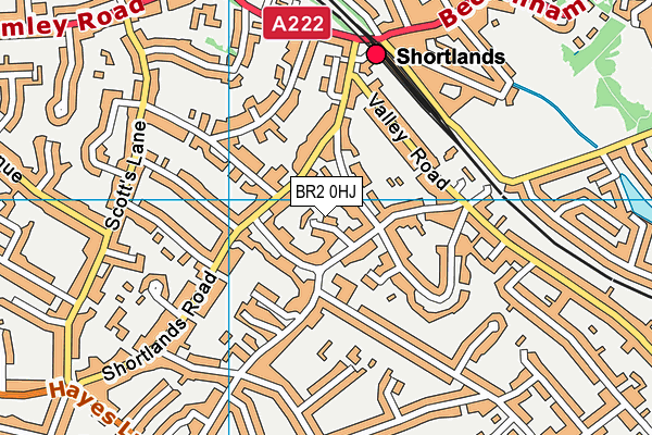 BR2 0HJ map - OS VectorMap District (Ordnance Survey)